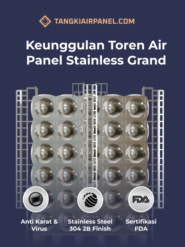 Keunggulan Toren Air Panel Stainless Grand