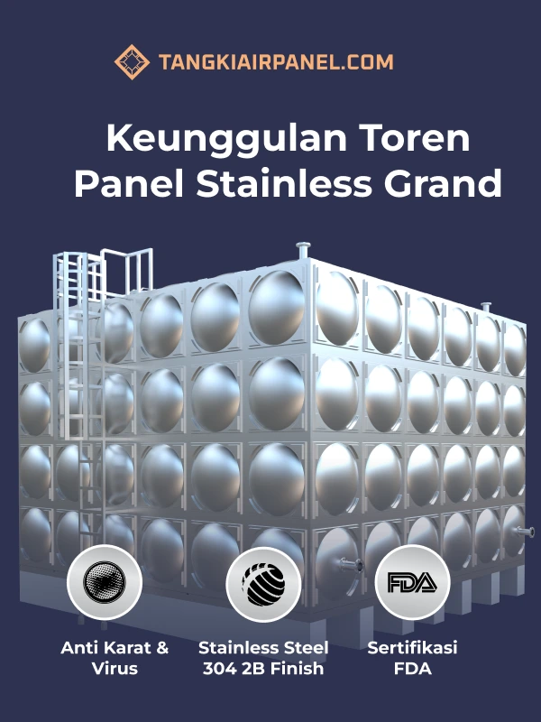 Keunggulan Toren Panel Stainless Grand