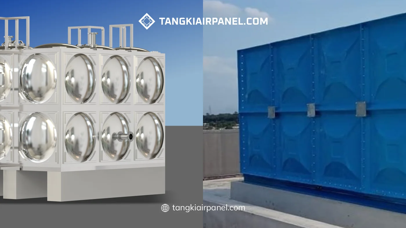 Perbandingan Toren Panel dengan Roof Tank untuk Industri Besar