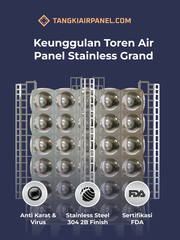 Kelebihan Menggunakan Toren Air Panel Stainless Grand