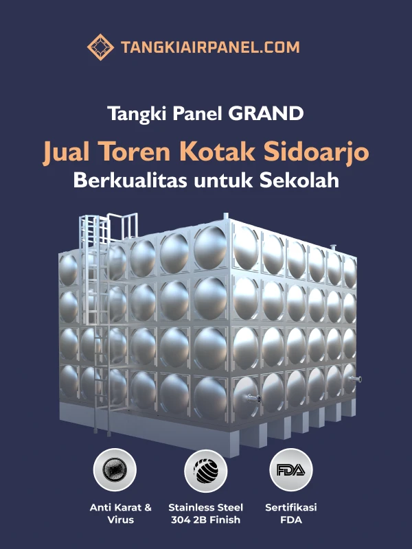 Jual Toren Kotak Sidoarjo Berkualitas untuk Sekolah
