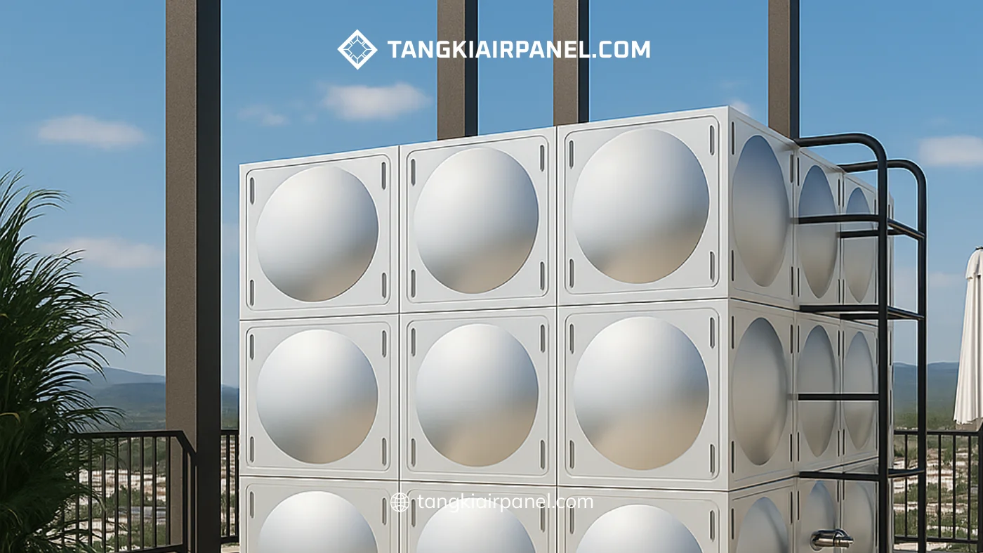 Kenapa Toren Air Panel pada Gedung Tinggi Dipasang di Bagian Atas