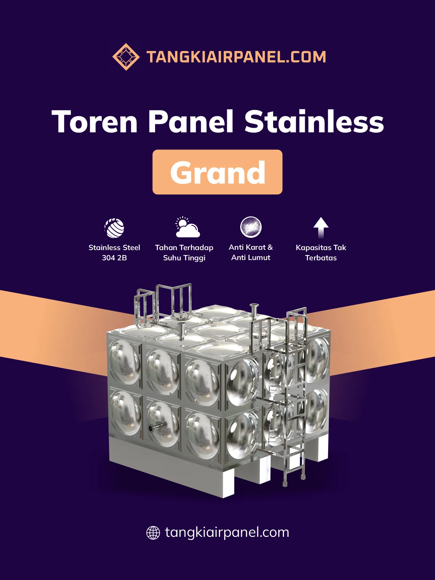 Keunggulan Toren Air Panel Stainless Grand