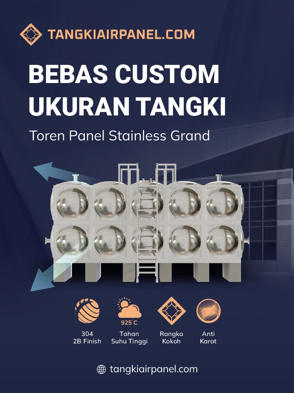 Keunggulan Toren Air Panel Stainless Grand