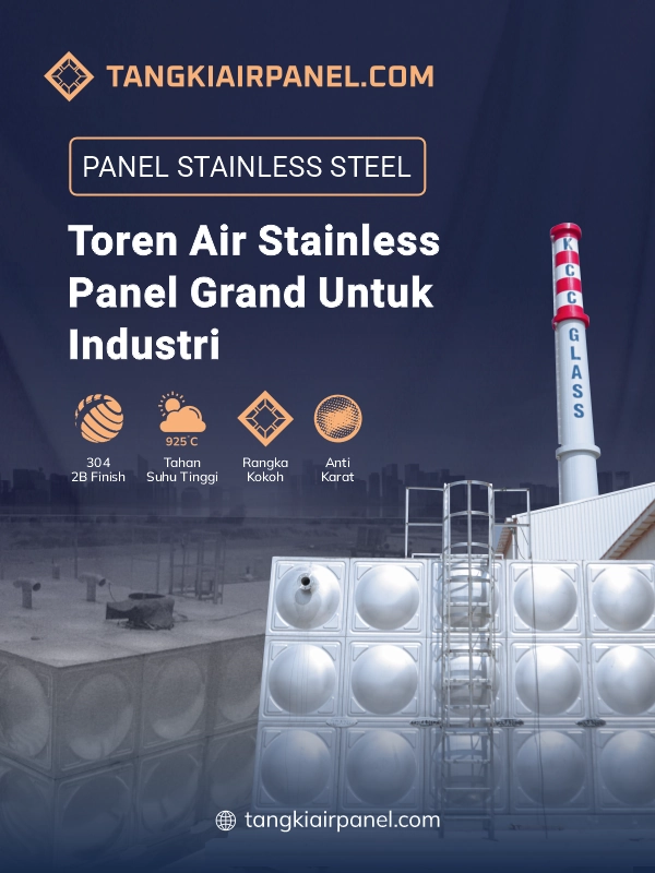 Toren Air Stainless Panel Grand Untuk Industri