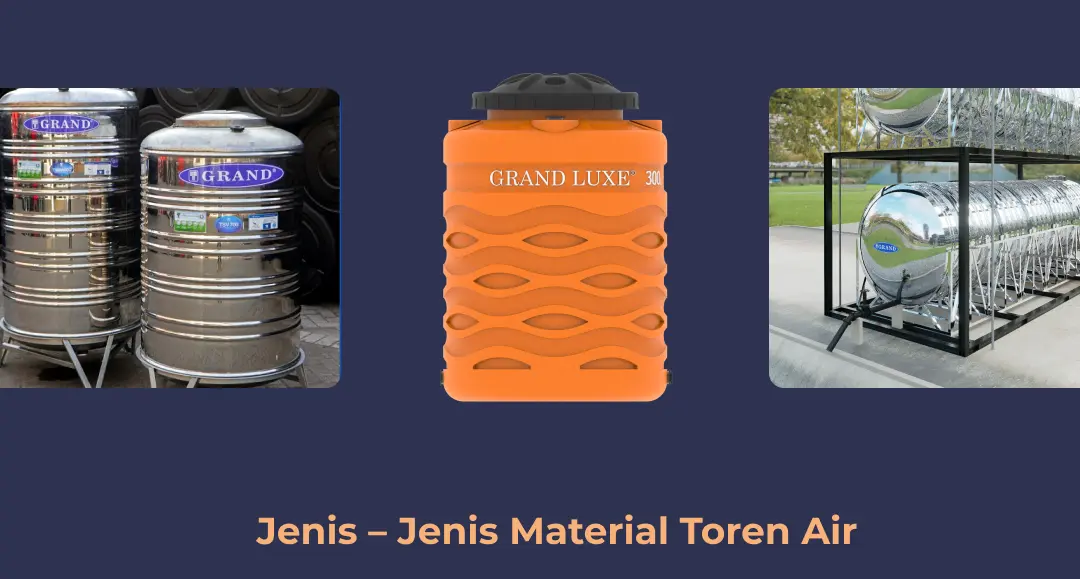 Jenis – Jenis Material Toren Air