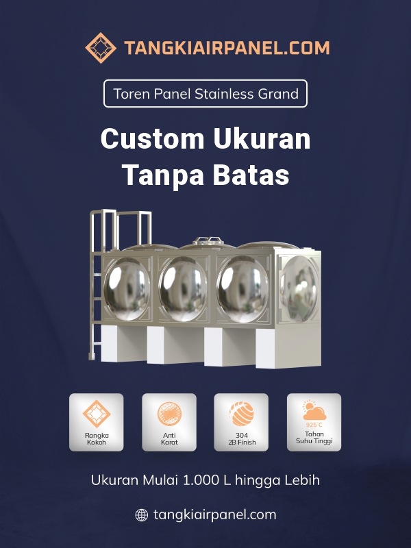 Keunggulan Toren Panel Stainless Grand
