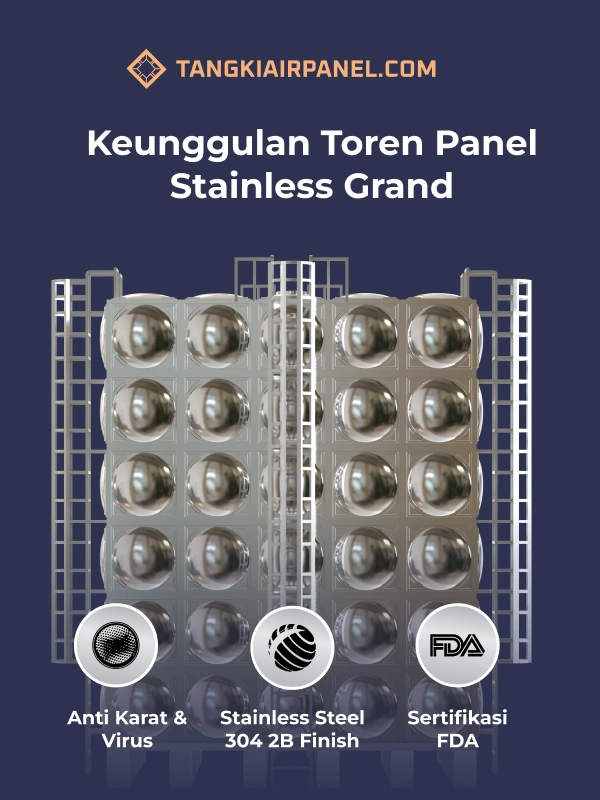 Rekomendasi Toren Panel Stainless Grand