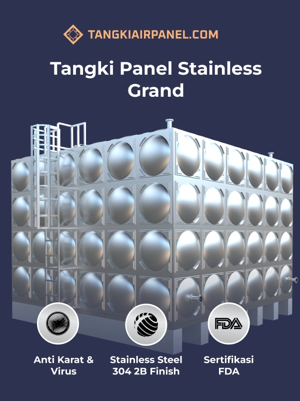 Tangki Panel Stainless Grand Sebagai Alternatif Penyimpanan