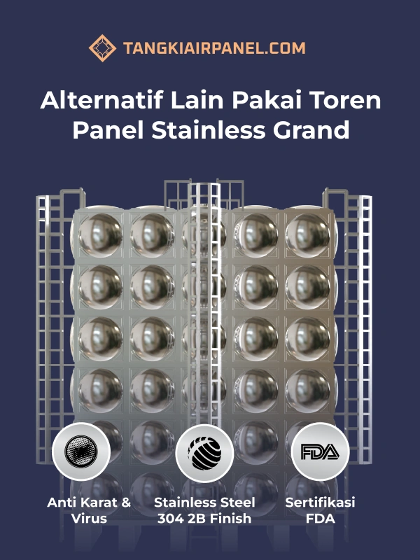 Alternatif Lain Pakai Toren Panel Stainless Grand
