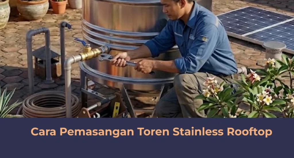 Cara Pemasangan Toren Stainless Rooftop