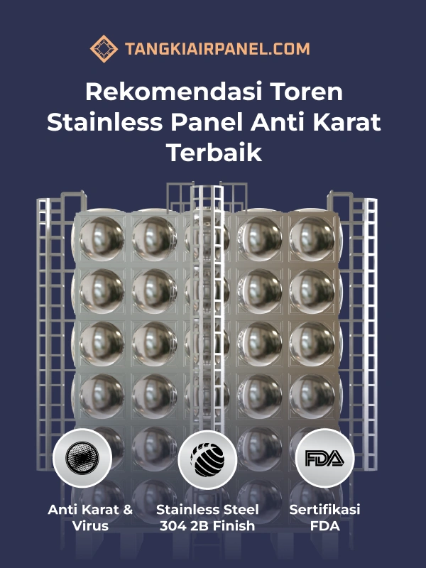 Rekomendasi Toren Stainless Panel Anti Karat Terbaik