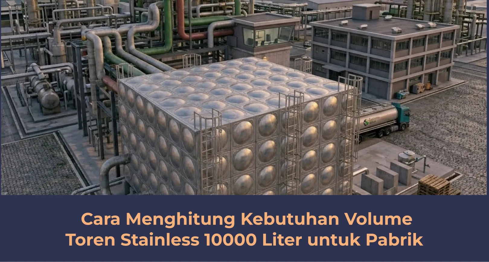 Cara Menghitung Kebutuhan Volume Toren Stainless 10000 Liter untuk Pabrik