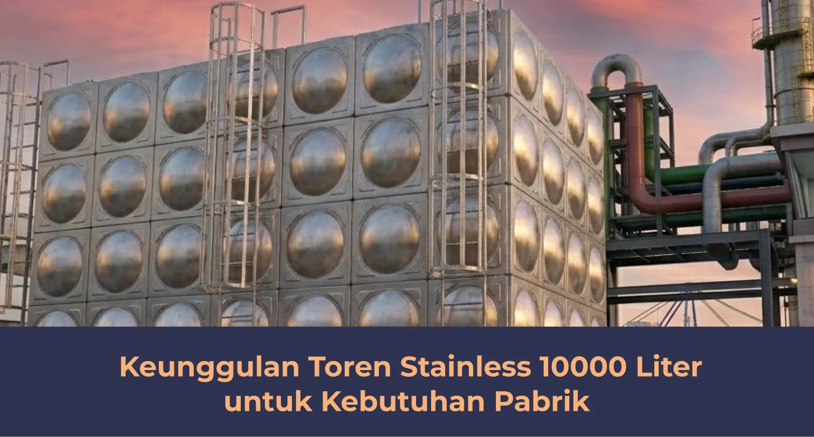 Keunggulan Toren Stainless 10000 Liter untuk Kebutuhan Pabrik