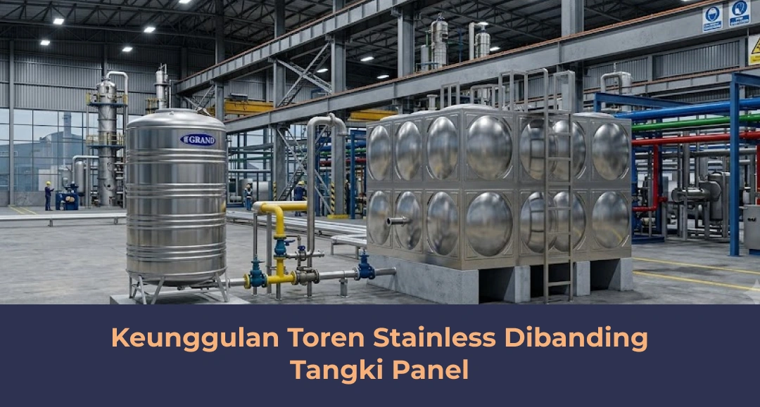 Keunggulan Toren Stainless Dibanding Tangki Panel