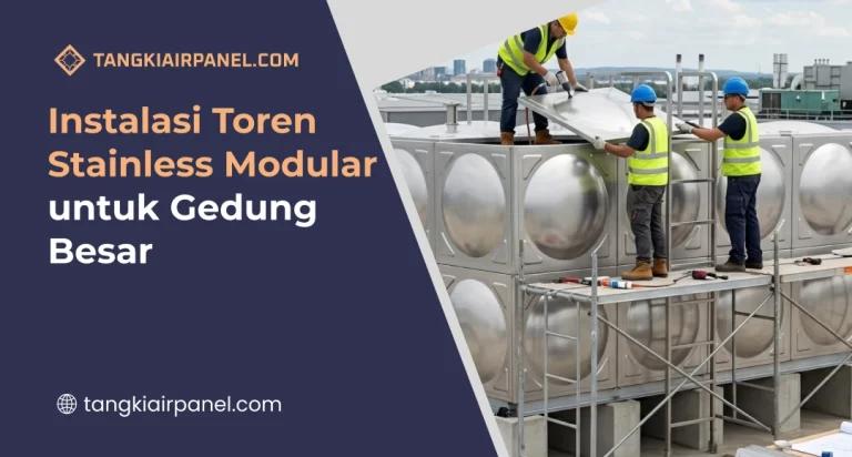 Instalasi Toren Stainless Modular untuk Gedung Besar