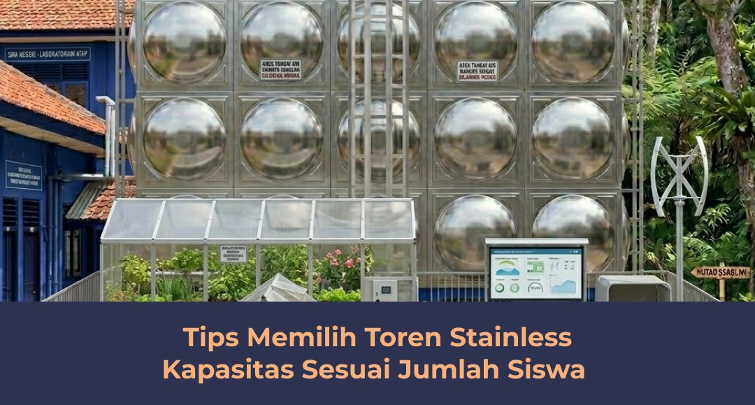 Tips Memilih Toren Stainless Kapasitas Sesuai Jumlah Siswa
