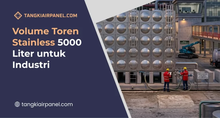 Volume Toren Stainless 5000 Liter untuk Industri
