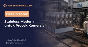Desain Toren Stainless Modern untuk Proyek Komersial